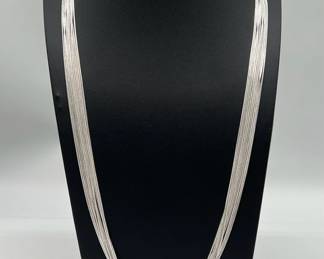 (10) Matching 30” Sterling Silver Layering Necklaces
