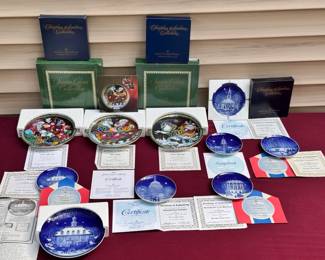 (10) Bing & Grøndahl Plates With Certificates
