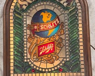 Schlitz Illuminating Stain Glass Style Wall Mountable

