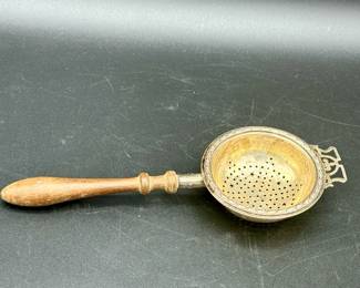 Vintage 1949 Adie Brothers Sterling Silver Tea Strainer Made In Birmingham, England
