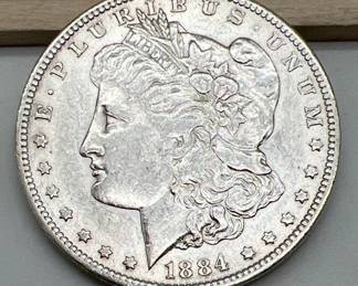 1884-O Morgan Silver Dollar Coin
