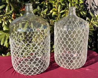 (2) Giant Jugs Of Glass
