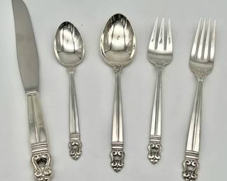 (72) Piece Set Royal Danish International Sterling Silver in Box
