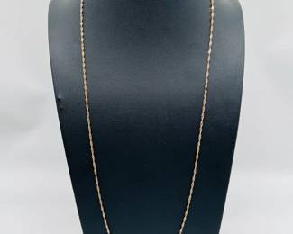 14 Karat Gold 29” Necklace
