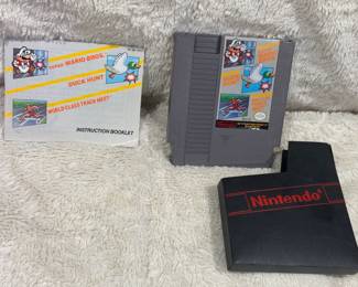 Nintendo NES Triple Game Cartridge With Manual
