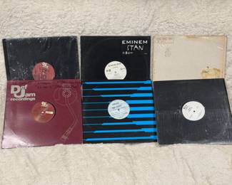 Instrumental And Acapella Albums Feat - Eminem And LL Cool J
Albums include but not limited to - Eminem Stan, 50Cent, LL Cool J, Shaggy, Spartacus, etc. Album sleeves were not checked if records matches matches skin or condition of vinyl. 