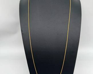 Silky 14 Karat Gold 28.5” Necklace
