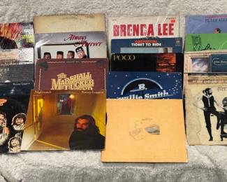 (18) Albums Feat- Allman Brothers And B Willie Smith
Albums include but not limited to - Kenny Logins, Waylon, Allman Brothers, Seals and Crofts, Marshall Tucker Band, Baby Watson Brothers, Carpenters, POCO, B Willie Smith, Brenda Lee, Boogie and Canned Heat.