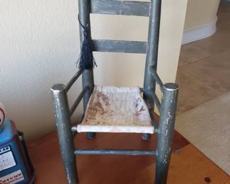 Antique doll chair