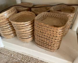 many, many small baskets, etc