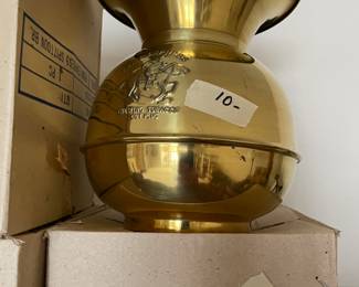 lots brass spittoons