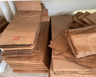 many paper sacks