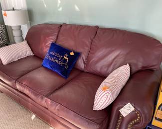 leather sofa