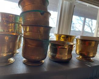 brass planters