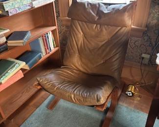 MCM chair with ottoman