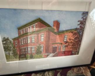 Highland school painting, Fall River