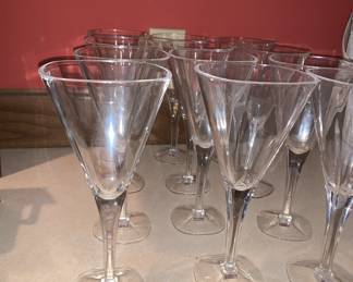 Unusual plastic wine stems