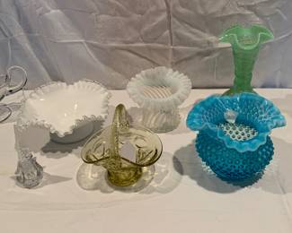 Some are Fenton glass vases