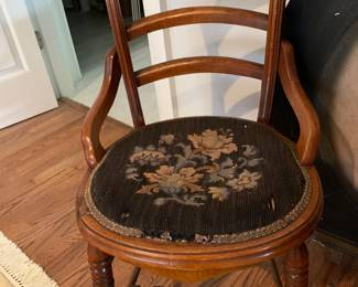 Antique side Chair- we have two but different seats
