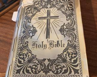 Vintage silver Bible