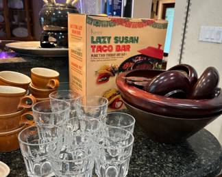  The taco bar in box and the glasses are sold.