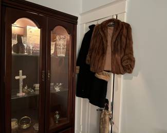 A vintage mink, mink stole,  and Persian lambs wool coat with mink trim  from the 40’s and 50’s will add a touch of class from the past