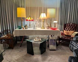 Add some light to your life with a new lamp! Classic brass, Tiffany style, and unique branching tree lamps will brighten any room