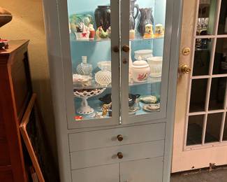 This antique light up medicine cabinet is awesome. 