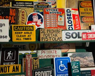 Vintage signs!