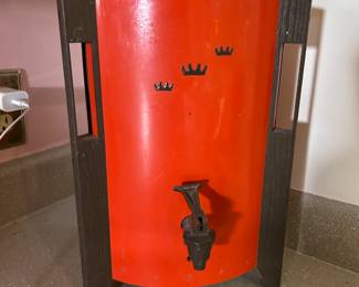 At least 15 coffee percolators from every decade.