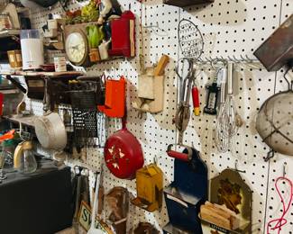 Vintage kitchen everything.  Applicances, utensils, etc.
