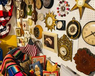 Mid century clocks!  A lot to choose from.