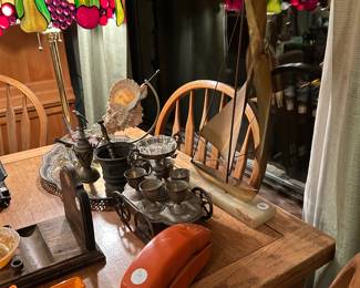 Antique fold out table.  