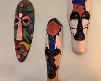 Antique masks.