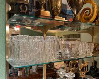 Crystal glasses. Mid century trophies.