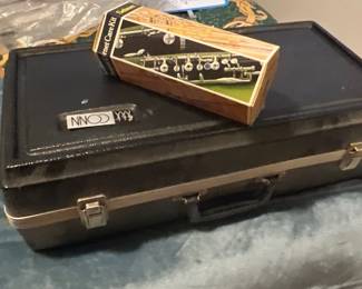 Conn trumpet and clarinet