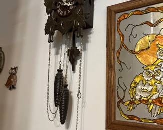 Wooden wall clock