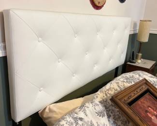 White tufted headboard