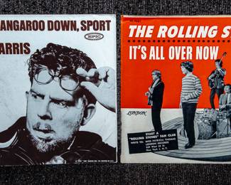 VINTAGE 1950S 45 RPM RECORDS AND PICTURE SLEEVES