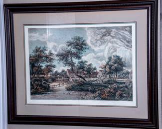 FRAMED LITHOGRAPH
