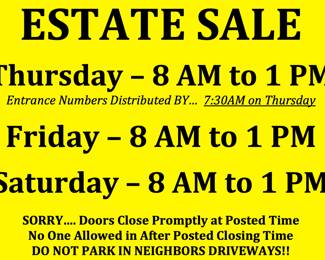 3 DAY SALE HOURS