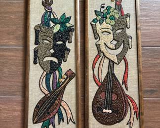 MCM 1960’s Pebble Art
“The Comedy and Tragety”