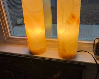 Beautiful Onyx tube lights.