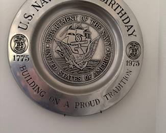 200 year anniversary of the US Navy pewter 