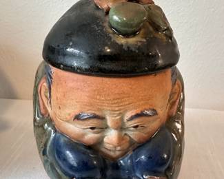 Vintage “Old Man” Humidor  
Signed “ Ban-Ni”