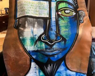 One of many originals by graffiti artist Wall Street