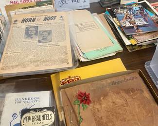ephemera and photos, mostly New Braunfels related