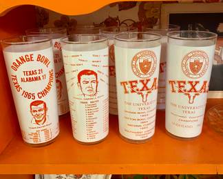 UT chaimpionship glasses from the 60's