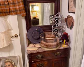Eastlake Walnut bedroom set - circa 1910.  Bought from Jahn Furniture in New Braunfels. 