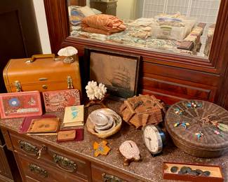 Eastlake Walnut bedroom set - circa 1910.  Bought from Jahn Furniture in New Braunfels. 